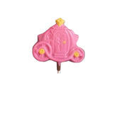 Cinderella Coach Disney Character Pink Milk White Chocolate Sucker Lollipop